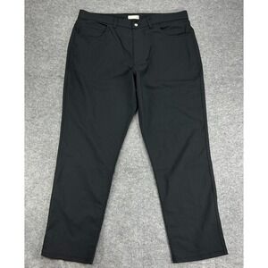 Tasc Performance Motion Chino Pants Mens 36x30 Black Straight Leg Golf Stretch